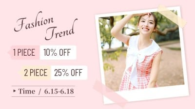 跨境电商女装海报banner