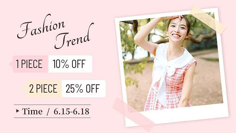跨境电商女装海报banner