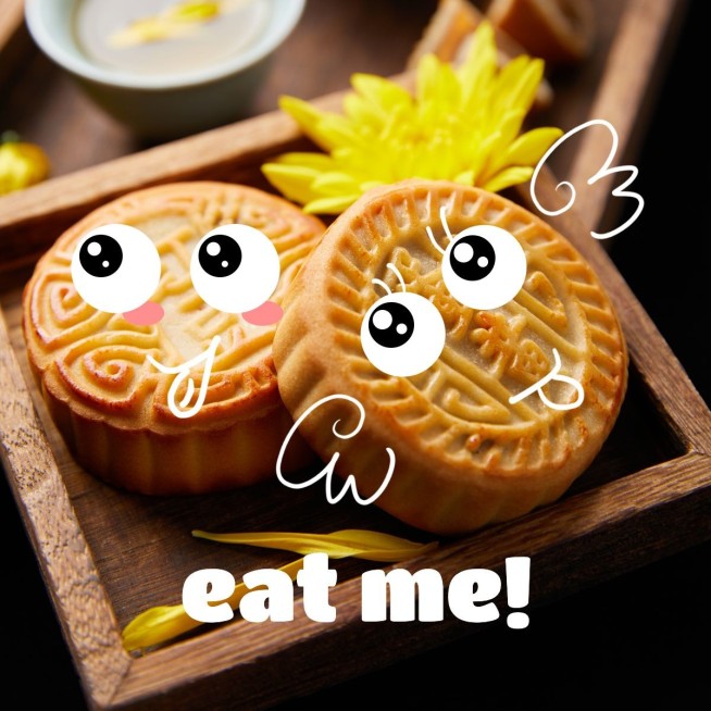 中秋节简约风美食晒照plog预览效果