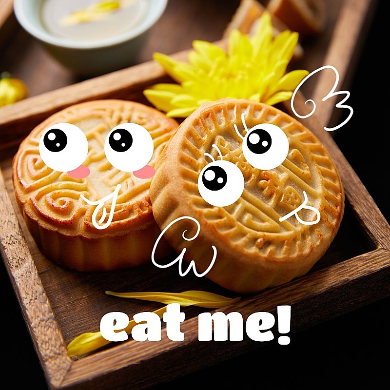 中秋节简约风美食晒照plog