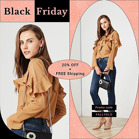 Black Friday Women's Wear Sale Ecommerce Product Image