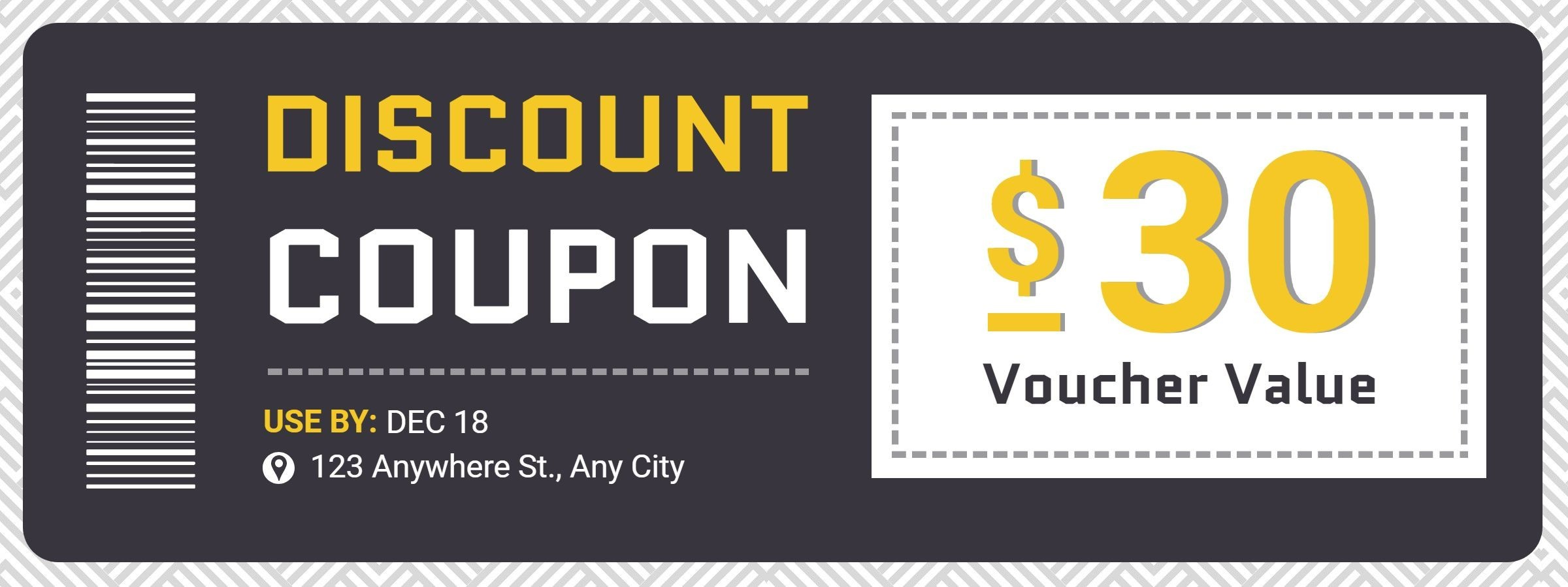 Cash Off Voucher Discount Coupon