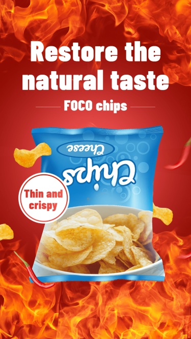 Flame Element Potato Chips Consumer Packaged Food Snacks Ecommerce Story