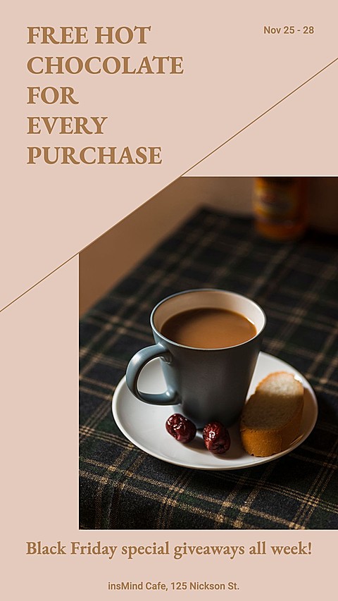 Black Friday Bake Dessert Sale Ecommerce Story