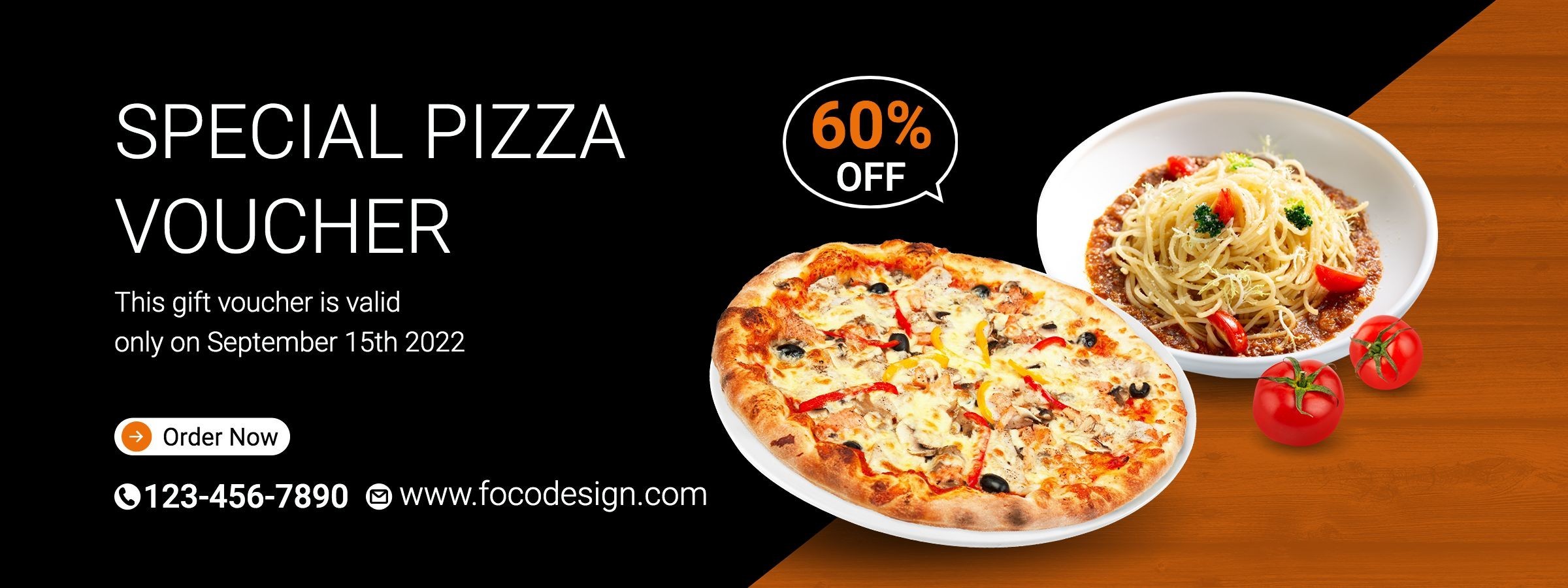 Simple Dialog Box Pattern Pizza Voucher Discount Sale Coupon