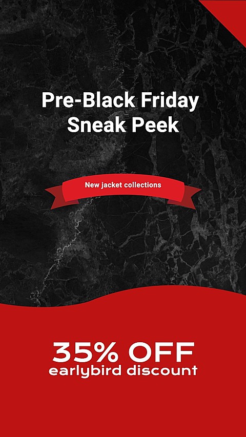 Pre-Black Friday Discount Ecommerce Story