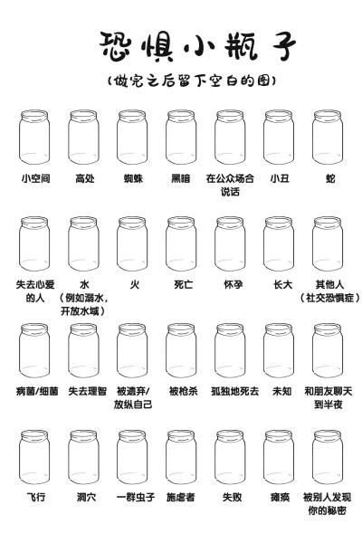 恐惧小瓶子涂鸦底图竖版文章配图