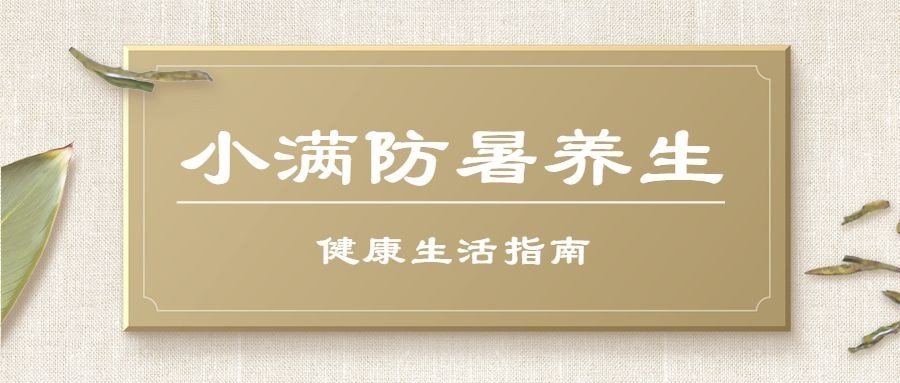 医疗保健小满节气养生科普简约公众号首图预览效果