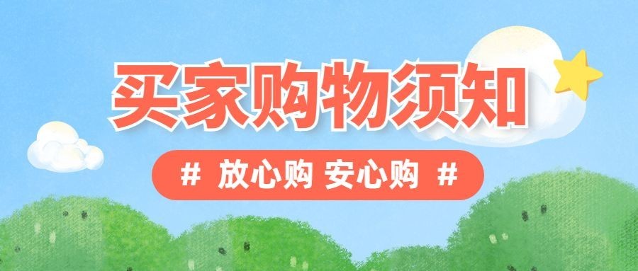 双十一买家须知简洁清新插画公众号首图预览效果