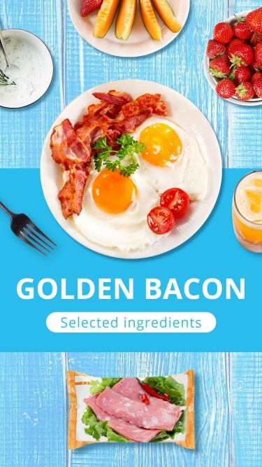 Bacon Groceries Food Supplies Ecommerce Story
