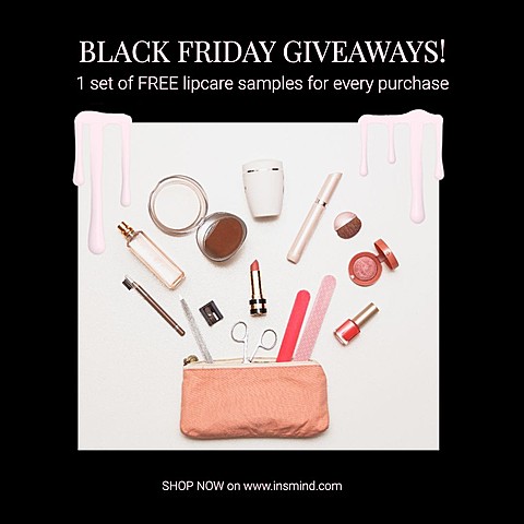 Black Friday Makeup Products Promotion Template Simple Style Poster Ecommerce Banner
