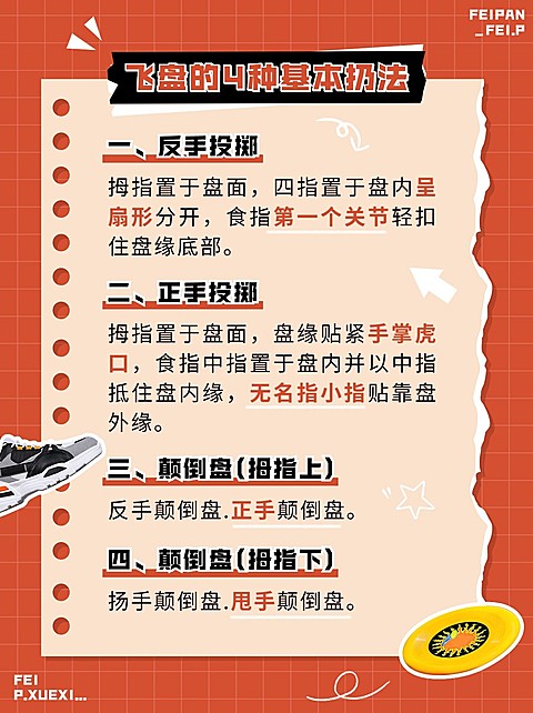 飞盘户外运动宣传知识科普小红书配图
