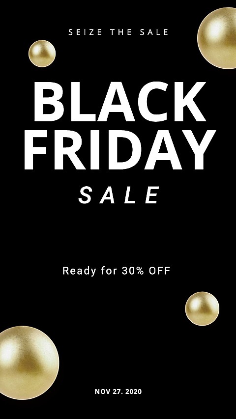 Black Friday Product Big Discount Luxury Simple Style Poster Ecommerce Story