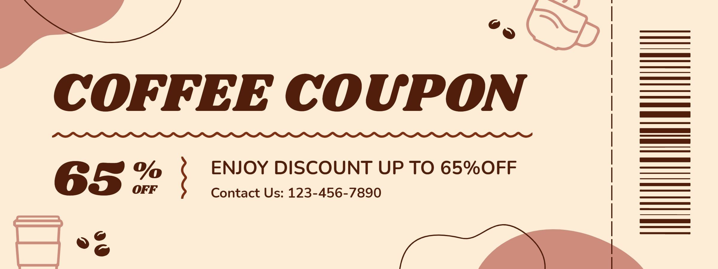 Cafe Discount Voucher Coffee Coupon 