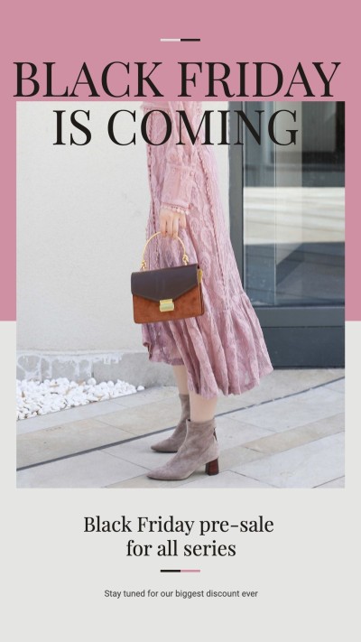 Black Friday Bags New Arrival Promotion Template Fashion Simple Style Poster Ecommerce Product