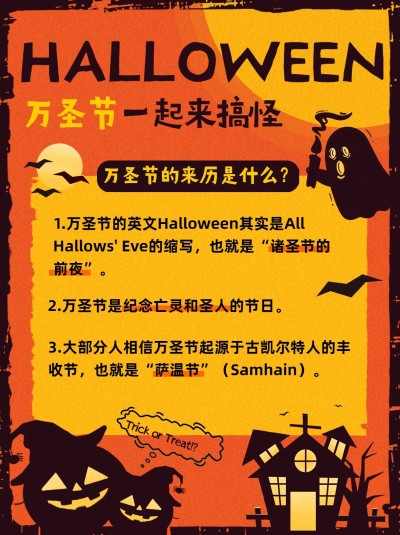 万圣节派对狂欢夜科普小红书配图
