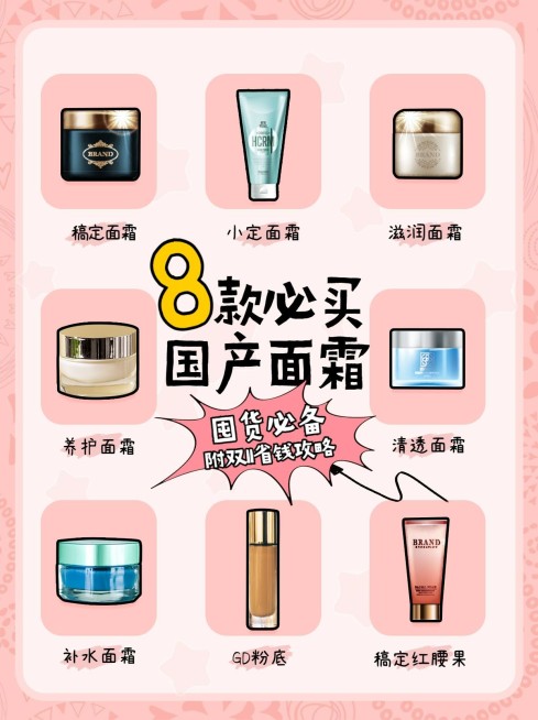 购物攻略种草小红书封面配图预览效果