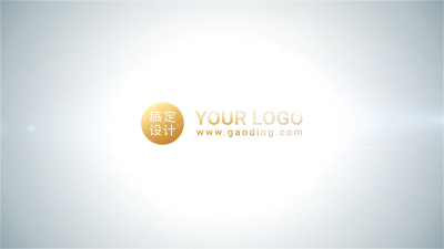 简约水墨风企业LOGO演绎AE模板