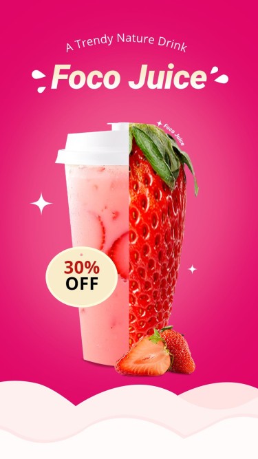 Strawberry Juice Consumer Packaged Drinks Ecommerce Story