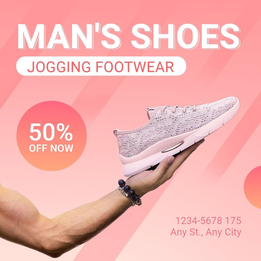 Men's Sports Fashion Running Shoes Discount Sale Promo Ecommerce Product Image