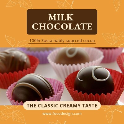 Milk Chocolates Consumer Packaged Food Dessert Snacks Ecommerce Product Image