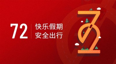 快乐假期安全出行温馨提示banner