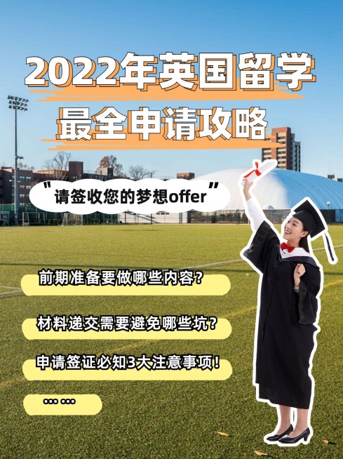 英国留学申请攻略小红书配图预览效果