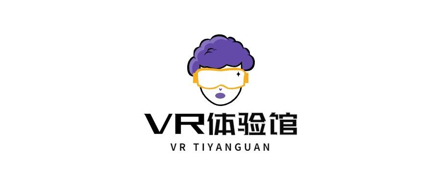 VR体验馆插画LOGO预览效果