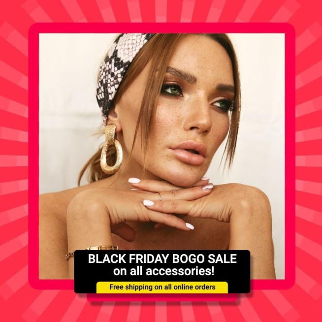 Black Friday Earring Sale Ecommerce Product Image预览效果