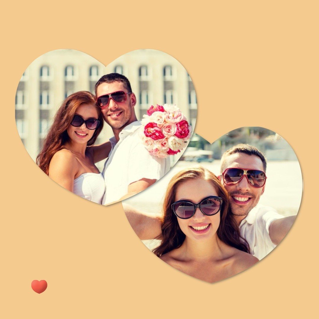 Creative Love Heart Frame Photo Upload Instagram Post