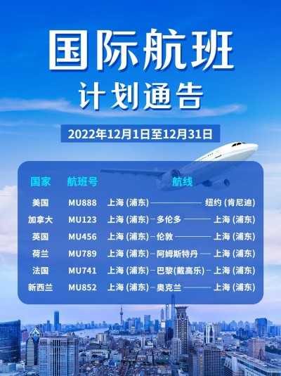 旅游出行航班路线通知小红书配图