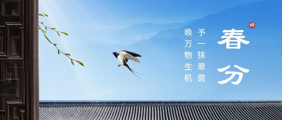 春分节气祝福公众号首图预览效果