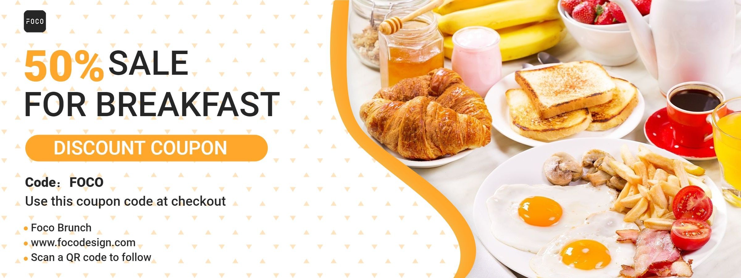 Restaurant Brunch Food Voucher Discount Coupon