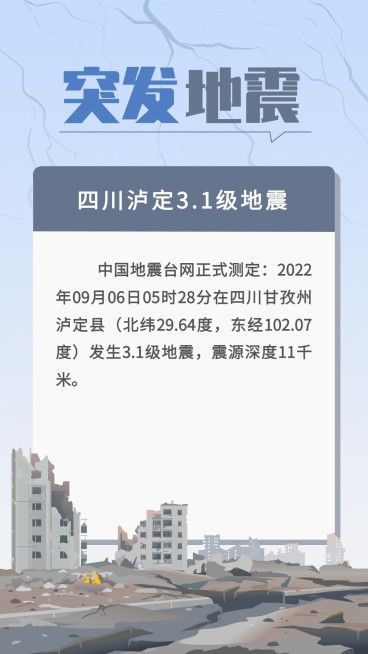 热点地震资讯手机海报预览效果