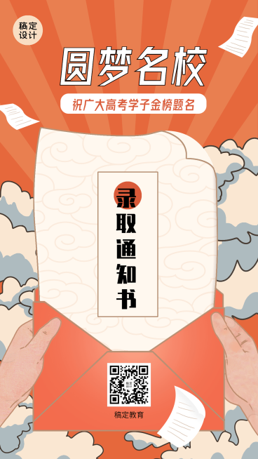 高考祝福高考加油手机海报预览效果