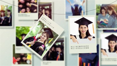 毕业季美好回忆图文相册AE模板