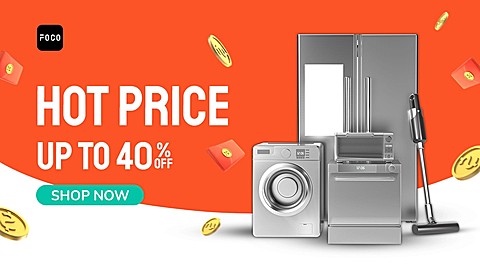 Gold Coin Shopee 9.9 Home Electronic Appliances Discount Sale Promo Ecommerce Banner