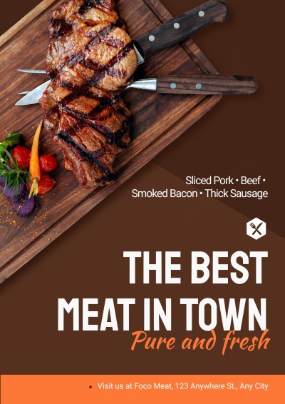Butchery Meat Advertising Food Poster