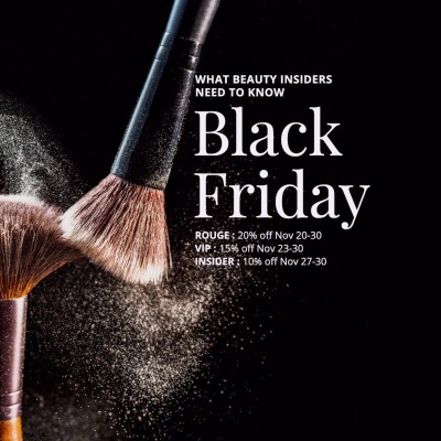 Typesetting Fashion Black Friday Cosmetics Promotion Ecommerce Product Image