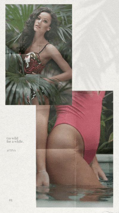Animated instagram story template GIF