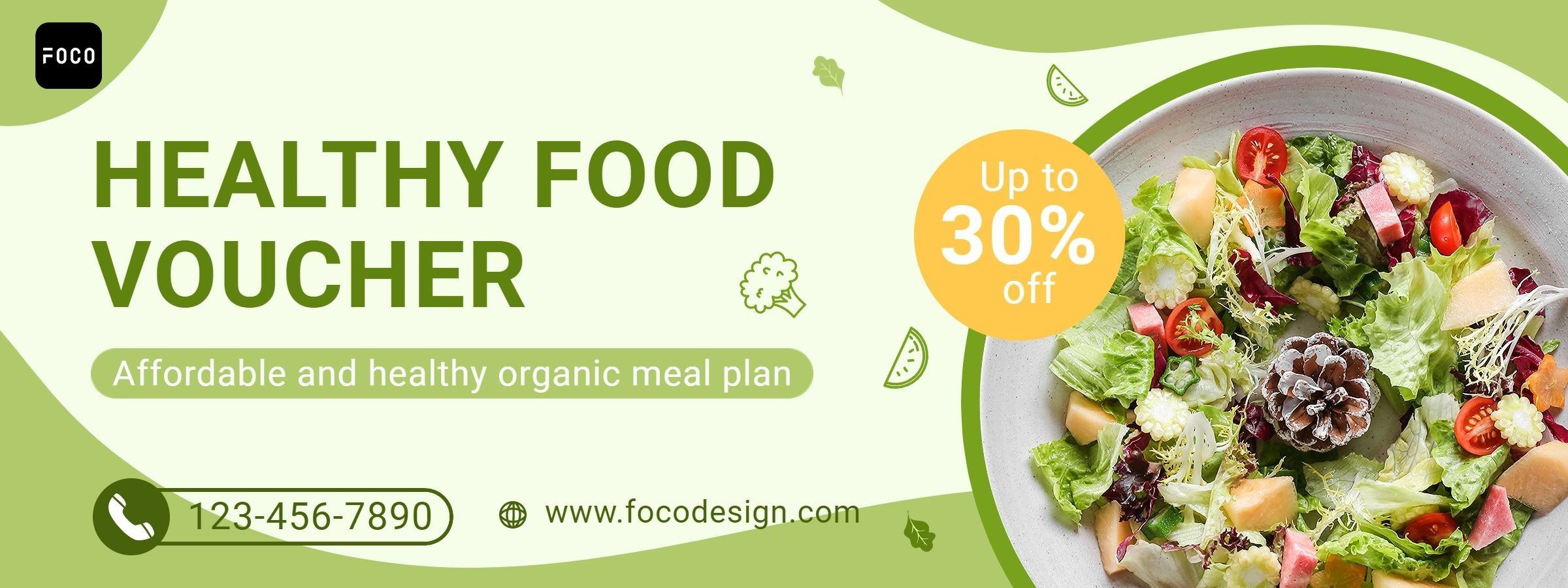 Healthy Food Salad Voucher Discount Coupon
