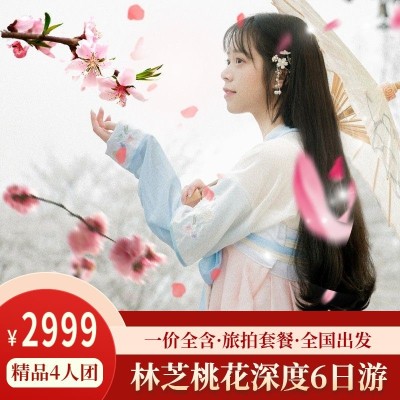 旅游出行春季线路营销直通车主图