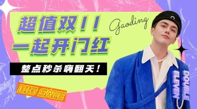双十一直播秒杀预告广告banner