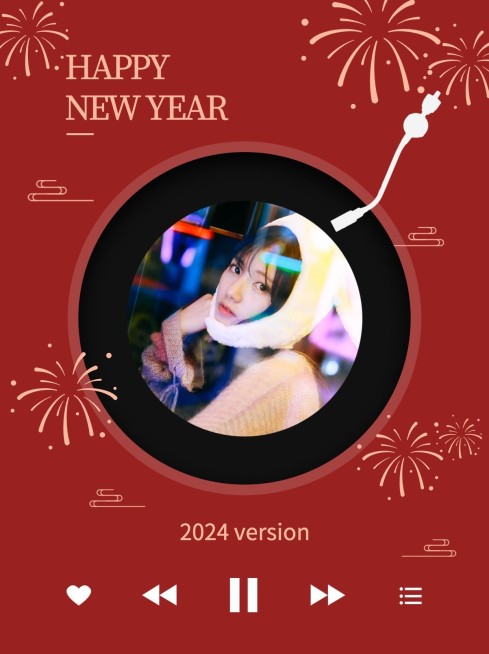 春节新年创意仿界面晒照小红书配图预览效果