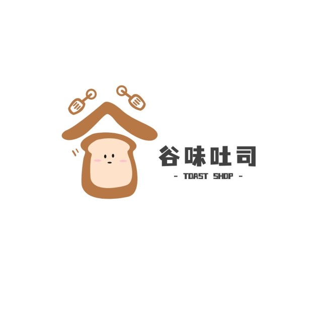 餐饮美食吐司店品牌宣传LOGO预览效果
