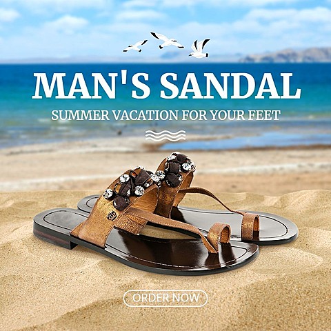 Men's Shoes Sandals Fashion Ecommerce Product Image
