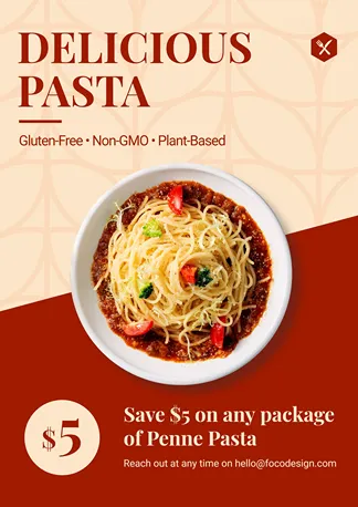 Pasta Package Groceries Food Poster