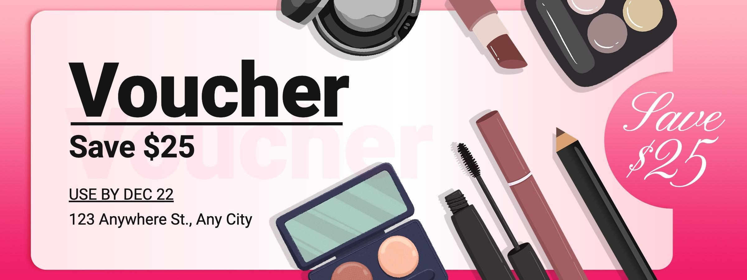 Makeup Beauty Cosmetics Promo Voucher Discount Coupon