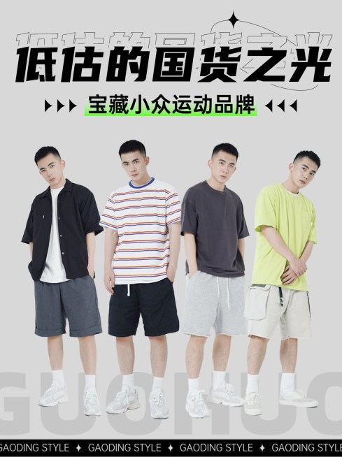 服饰箱包男装穿搭攻极简风抠图类小红书封面预览效果