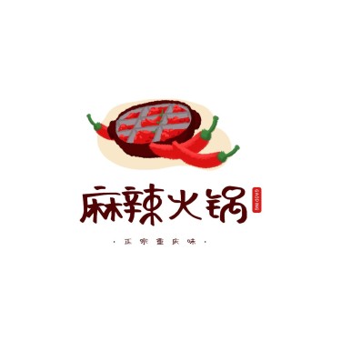 餐饮美食火锅店品牌宣传LOGO